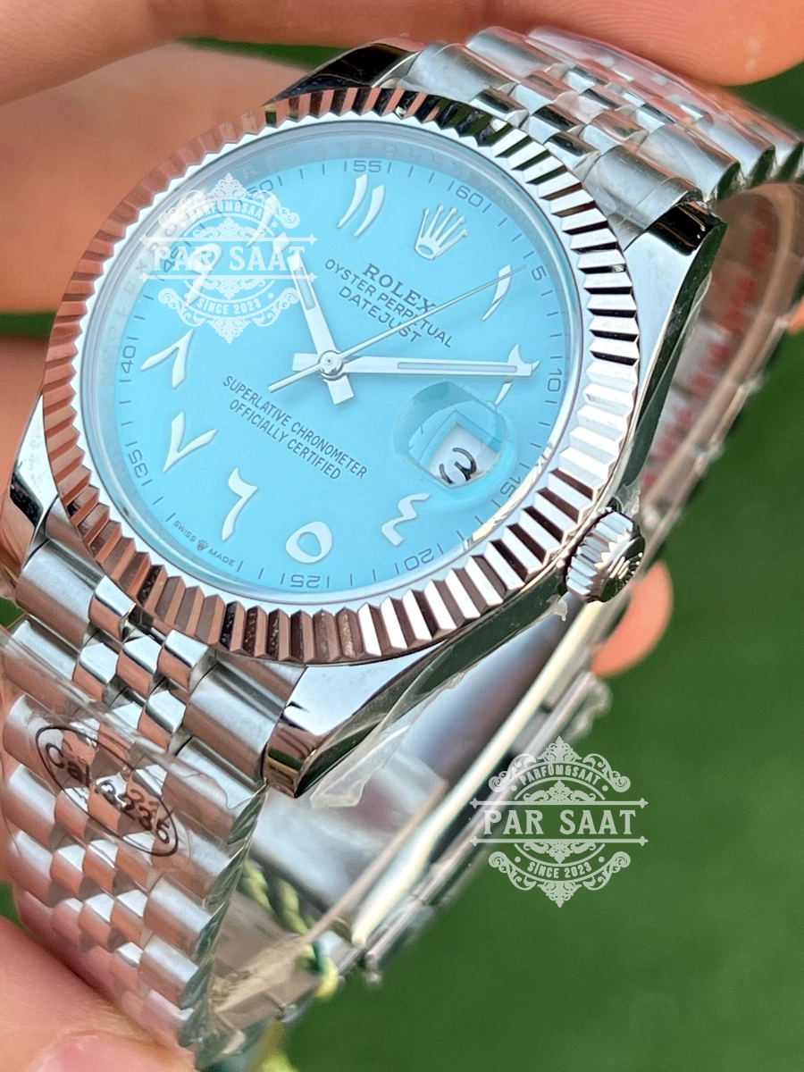 Rolex Datejust Tiffany Çelik Jubile Arabic Saat Rolex Datejust Tiffany Çelik Jubile Arabic Saat