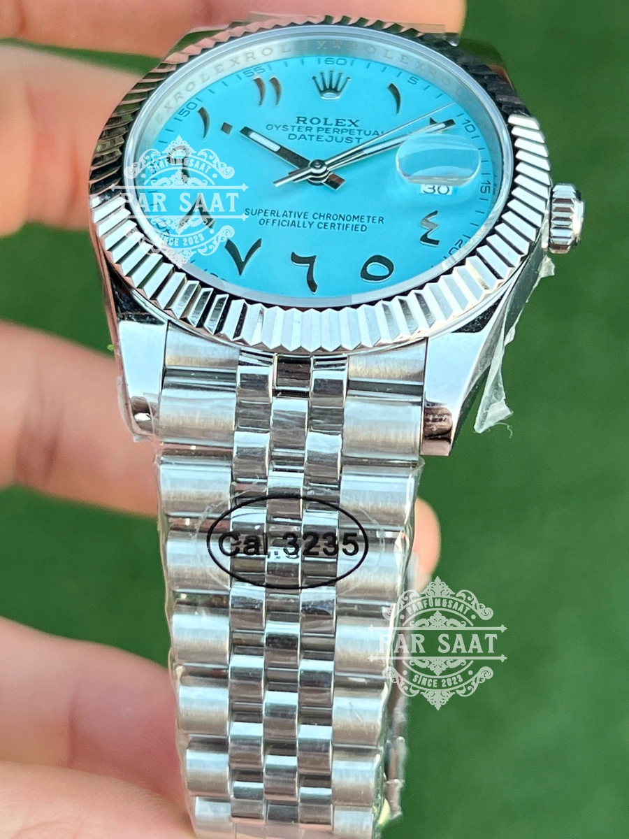 Rolex Datejust Tiffany Çelik Jubile Arabic Saat Rolex Datejust Tiffany Çelik Jubile Arabic Saat