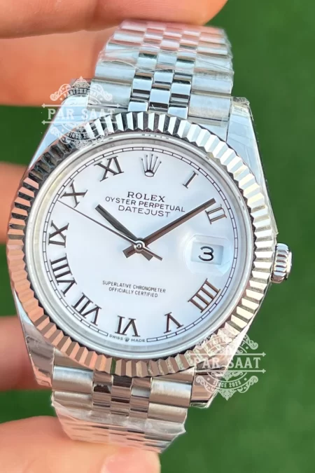 Rolex Datejust Beyaz Romen Kadran Jubilee 126334