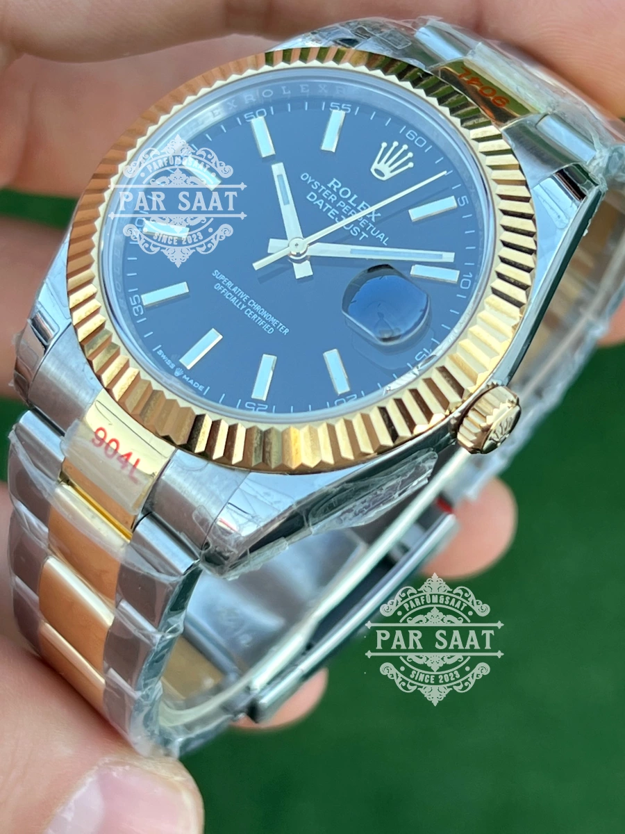 Rolex Datejust Two Tone Gold Siyah Kadran Oyster Rolex Datejust Two Tone Gold Siyah Kadran Oyster - Görsel 2