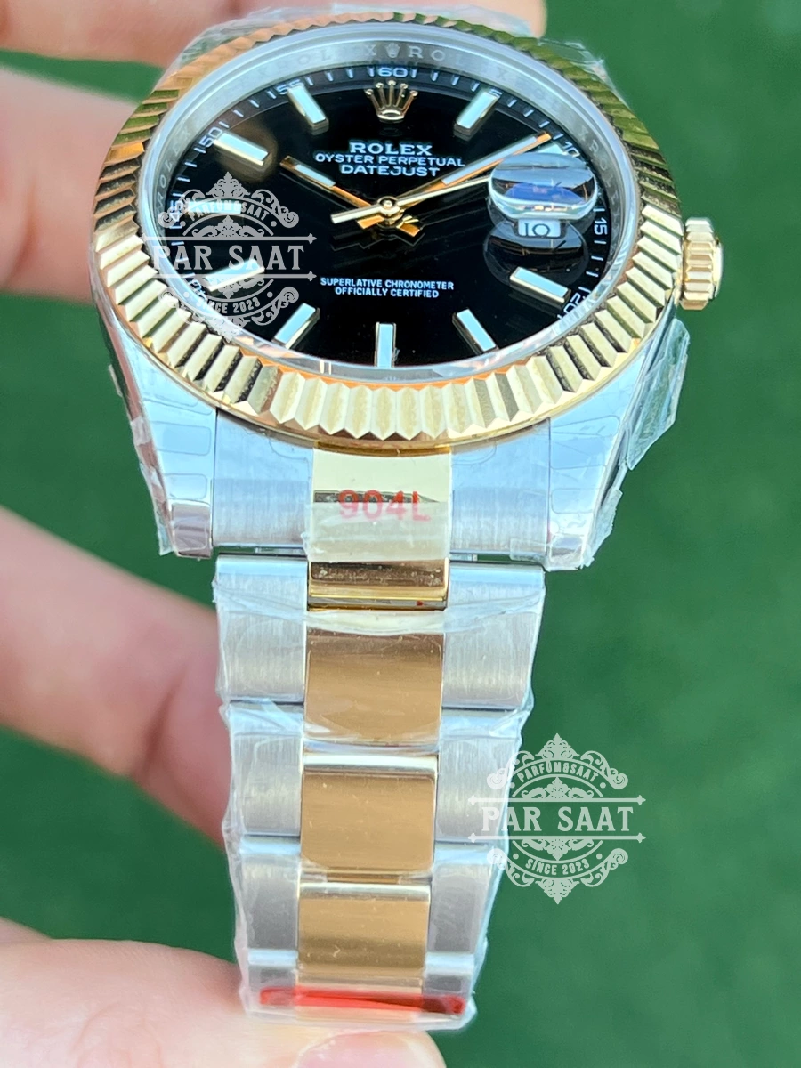 Rolex Datejust Two Tone Gold Siyah Kadran Oyster Rolex Datejust Two Tone Gold Siyah Kadran Oyster - Görsel 3