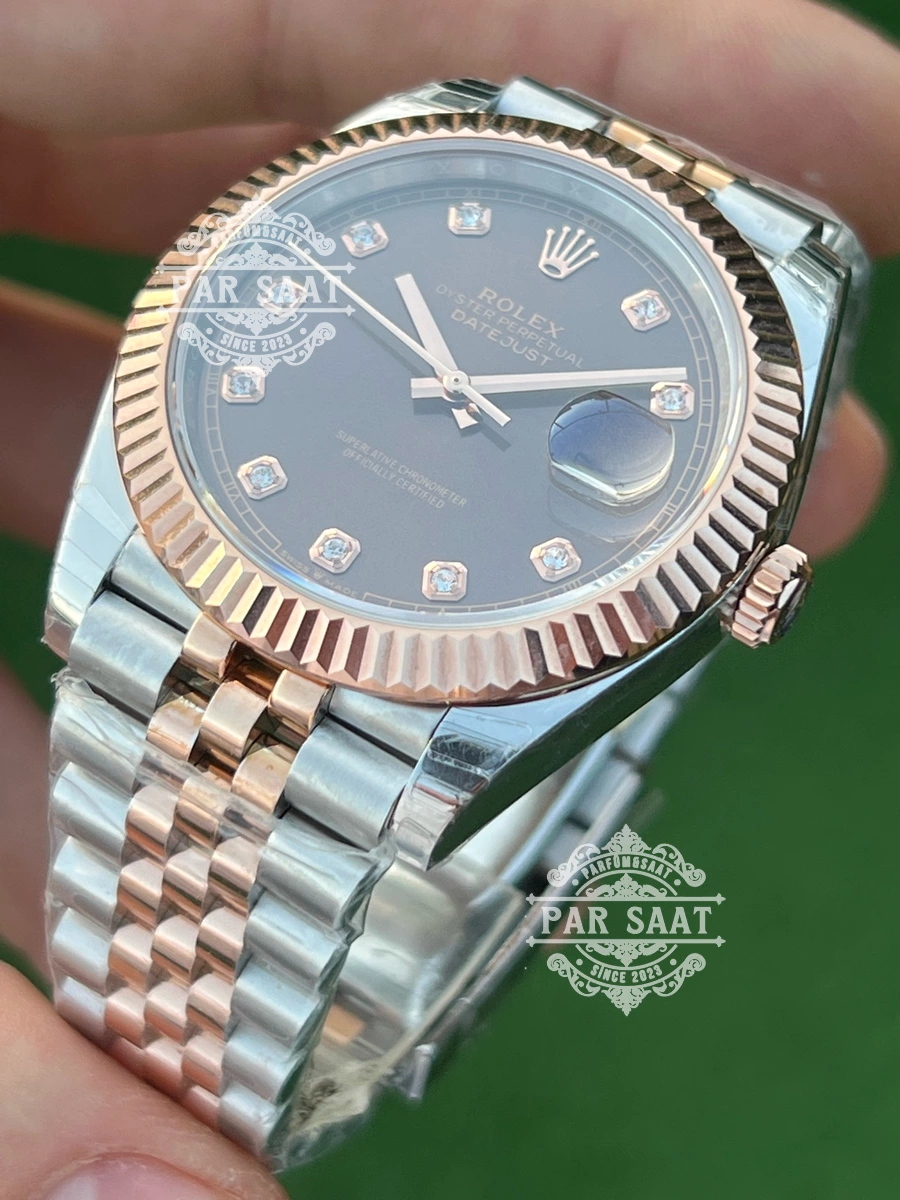 Rolex Datejust Chocolate Diamond Two Tone Rose Rolex Datejust Chocolate Diamond Two Tone Rose - Görsel 2