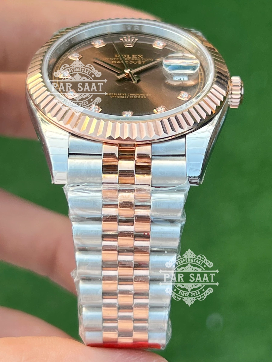 Rolex Datejust Chocolate Diamond Two Tone Rose Rolex Datejust Chocolate Diamond Two Tone Rose - Görsel 3