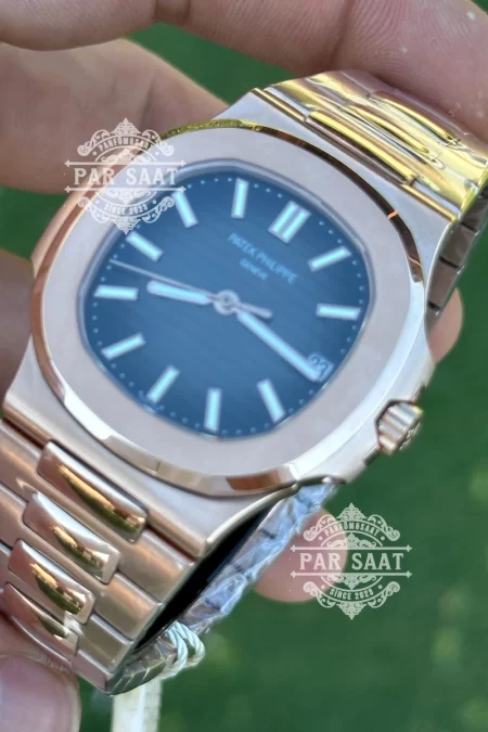 Patek Philippe Nautilus Rose Gold Siyah Eta Saat