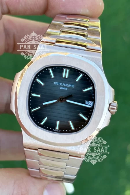 Patek Philippe Nautilus Rose Gold Siyah Eta Saat