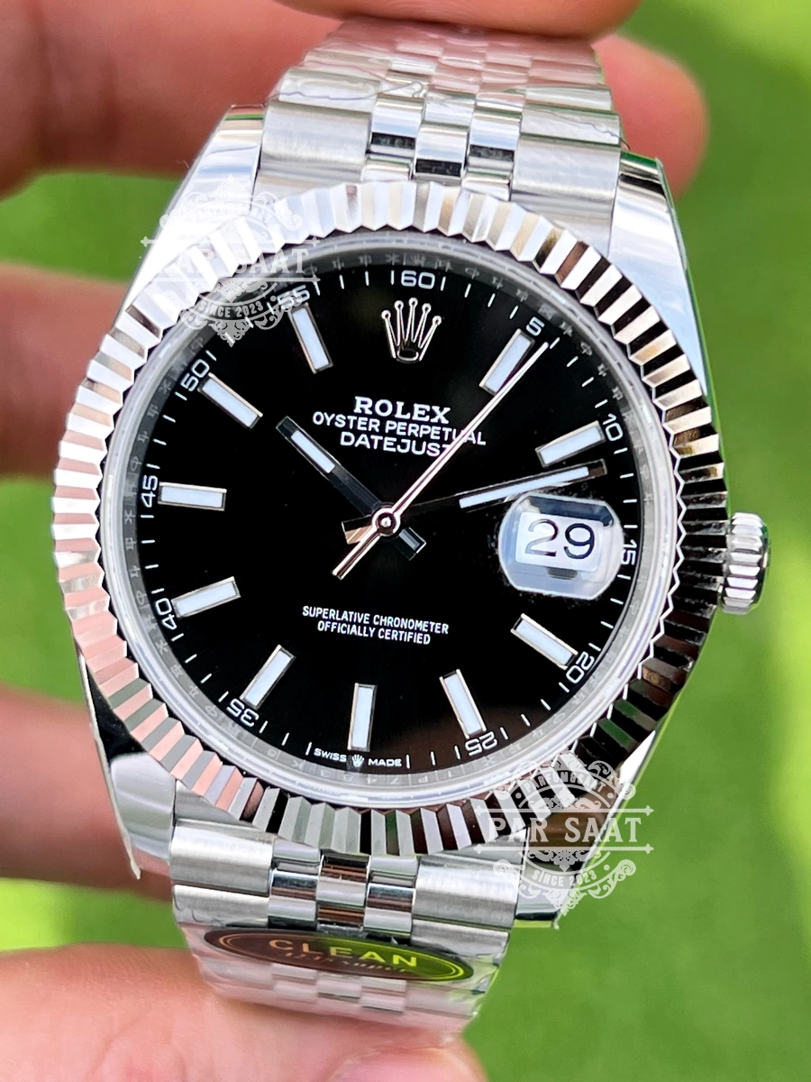 Rolex Datejust Siyah Jubilee 41mm Clean Factory Rolex Datejust Siyah Jubilee 41mm Clean Factory