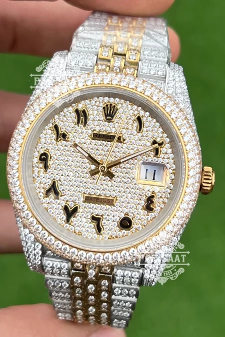 Rolex Datejust Taşlı Arap Rakamlı Saat