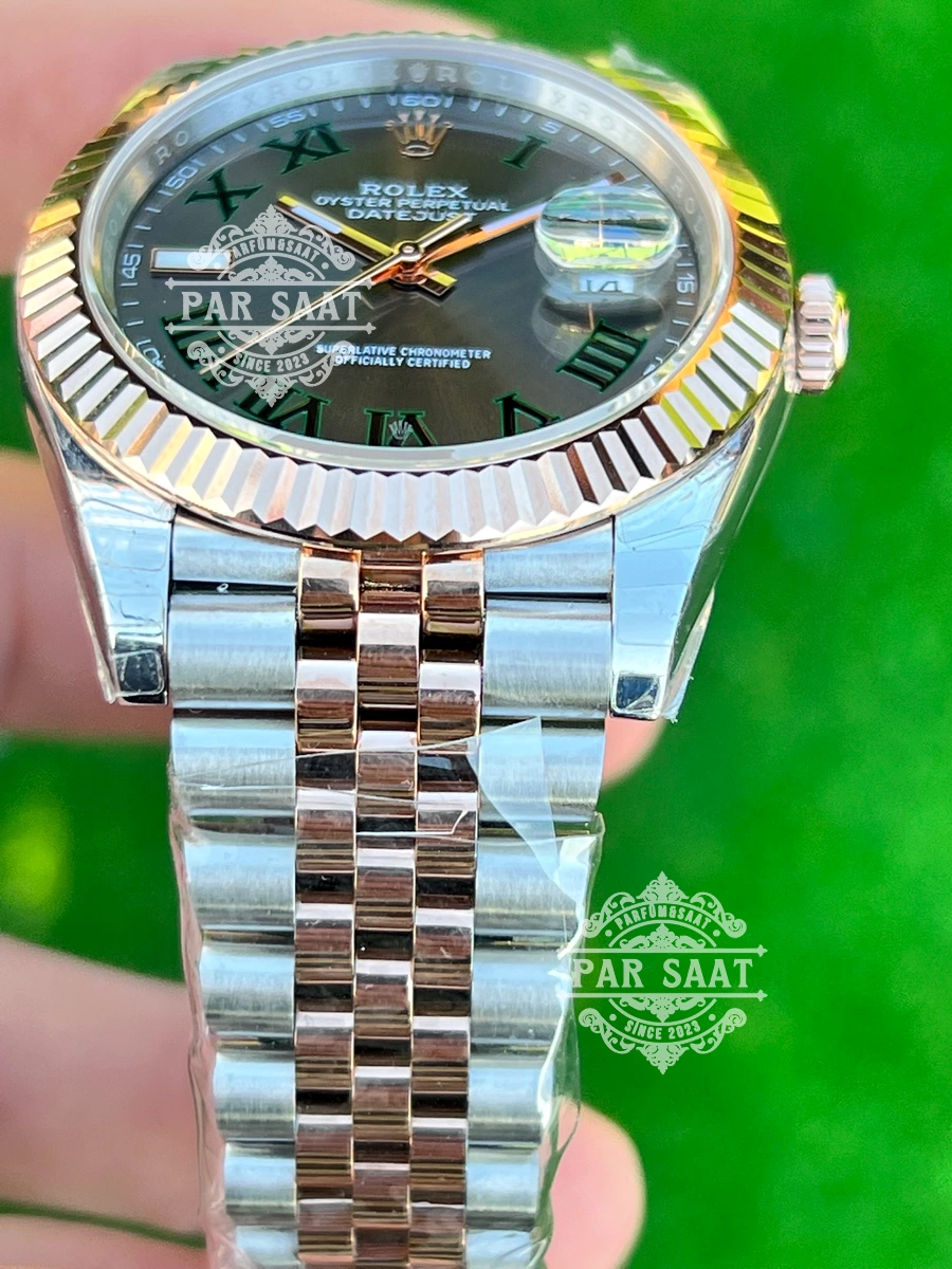 Rolex Datejust Two Tone Rose Gold Wimbledon Rolex Datejust Two Tone Rose Gold Wimbledon - Görsel 3