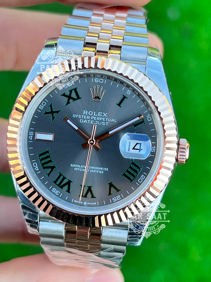 Rolex Datejust Two Tone Rose Gold Wimbledon Rolex Datejust Two Tone Rose Gold Wimbledon