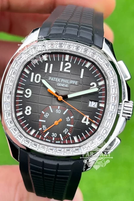 Patek Philippe Aquanaut 5968 Chronograph Baget Taşlı Saat
