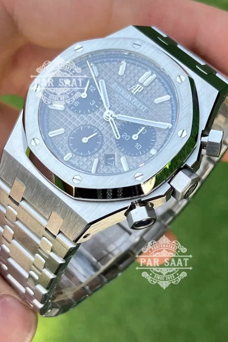 Audemars Piguet Royal Oak Chronograph Gri Lacivert Eta Saat
