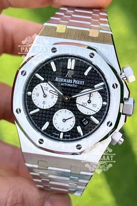 AP Royal Oak Chronograph Siyah Beyaz Eta Saat