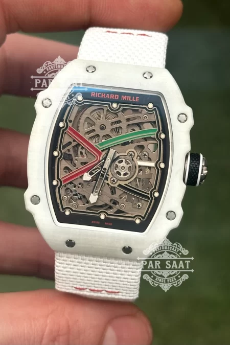 Richard Mille RM67-02 Ultra Slim Beyaz Karbon