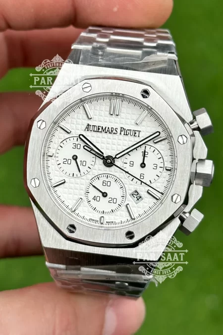 Audemars Piguet Royal Oak Chrono Beyaz Kadran 26240ST