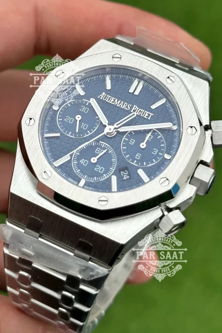 Audemars Piguet Royal Oak Chrono Blue Dial 50th Anniversary 26240ST
