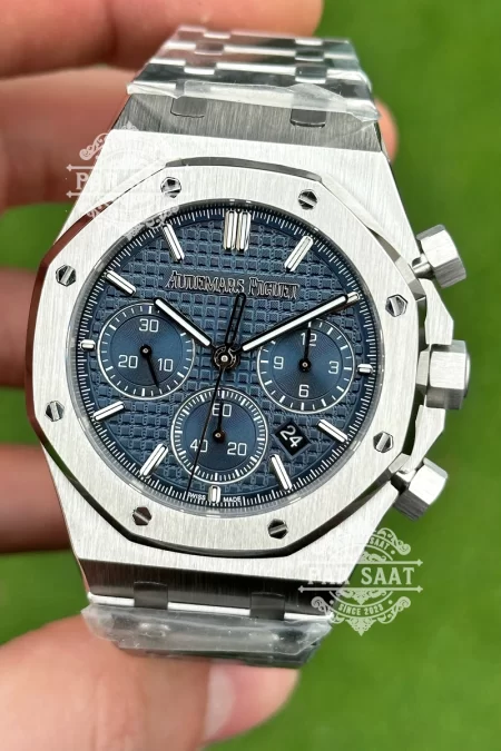 Audemars Piguet Royal Oak Chrono Blue Dial 50th Anniversary 26240ST