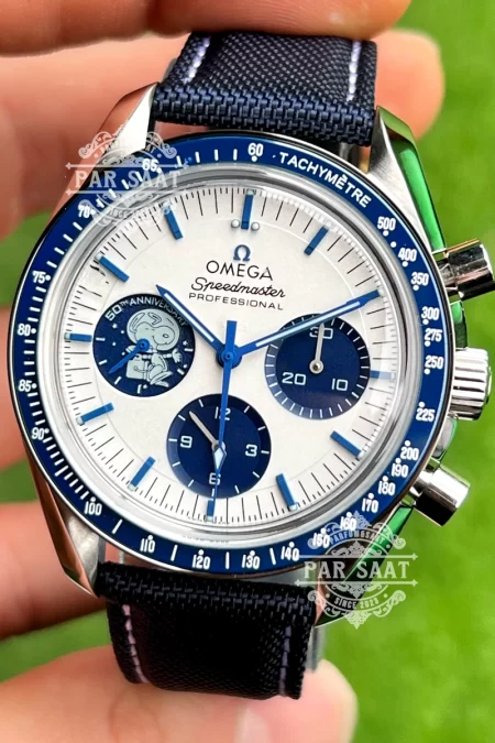Omega Snoopy Speedmaster 50th Anniversary Deri Kordon