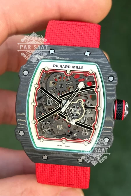 Richard Mille RM 67-02 Italy Kırmızı Kordon Saat 37gr.