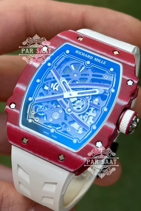 Richard Mille RM 67-02 Mutaz Barshim Ultra Slim Pembe Karbon