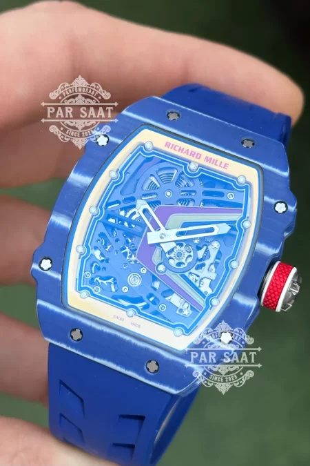 Richard Mille RM67-02 Fernando Alonso Ultra Slim Mavi Karbon