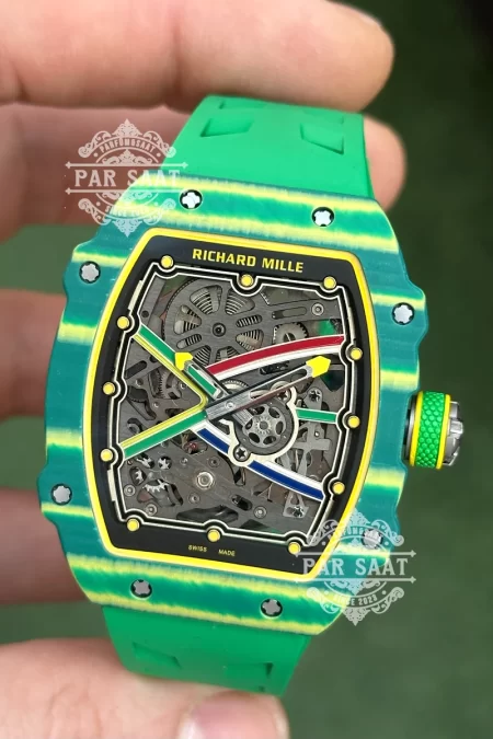 Richard Mille RM67-02 Wayde Van Niekerk Ultra Slim Yeşil Karbon