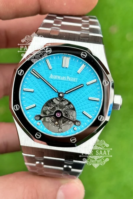 Audemars Piguet Royal Oak Tourbillon Buz Mavisi Kadranlı Erkek Saat